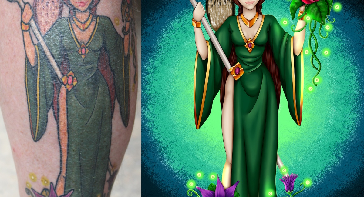 Elven Druid PLUS Tattoo